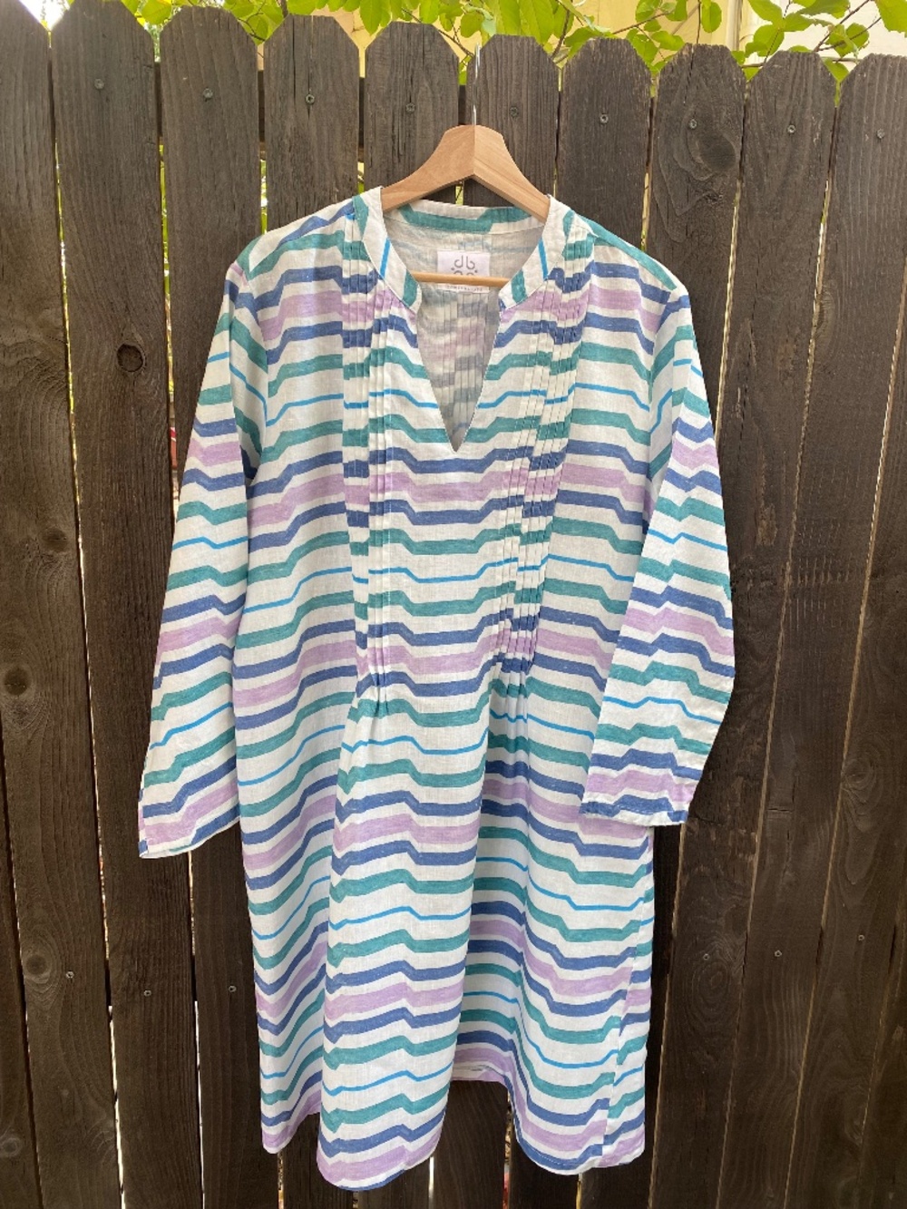 Pomegranate tunic dress Size M 100% Linen